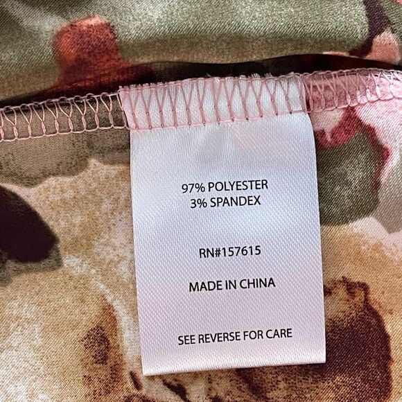 Women's Casual Dresses Short Sleeve V-Neck Short Party Dress Floral Flare Midi M - Picture 9 of 10